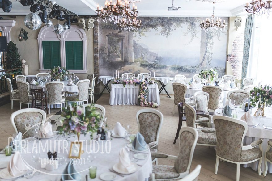 Классика, Шебби шик в Ресторан / Банкетный зал от Студия декора и флористики Perlamutr studio 12