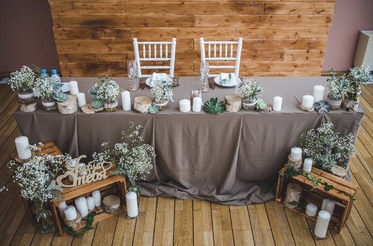 Рустик в Ресторан / Банкетный зал от Студия декора и флористики Perlamutr studio 11