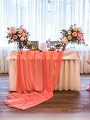 Президиум / Стол молодоженов в Шебби шик, Классика от Студия декора и флористики Perlamutr studio 1