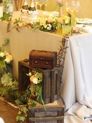 Президиум / Стол молодоженов, Задник за молодоженами в Весенняя / Летняя, Рустик, Эко от Студия декора FinnArt 2