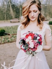 Волны, Локоны / Локоны на один бок, Распущенные от Свадебный стилист Купар Ольга 2