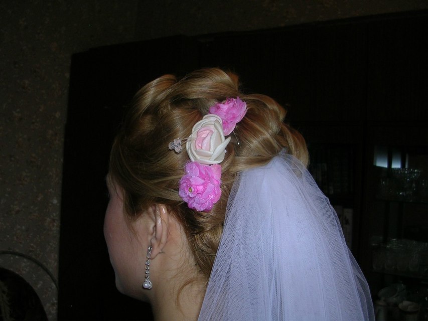 Высокие / Собранные, С аксессуарами / Цветами / Фатой от Свадебный стилист Ольга Силаева 2