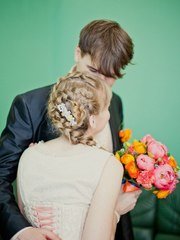 Коса / Коса-пучок от Свадебный стилист Ольга Силаева 2