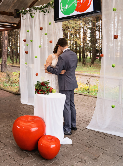 Яблочная свадьба Александра и Анны от Свадебное агентство Подкова 11