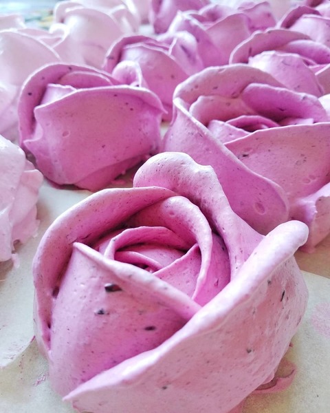 Лаванда / Фиолетовый Зефирная роза от Свадебный сладкий стол под ключ 1