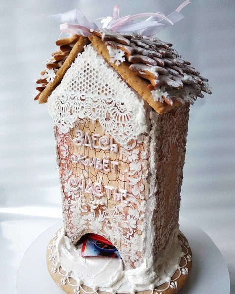 Несколько цветов / Разноцветные Пряничный домик от Свадебный сладкий стол под ключ 2