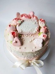 Крем / Сливки Одноярусные 1 от Свадебный сладкий стол под ключ