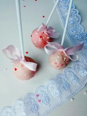 оттенки Розового Кейкпопсы на палочке от Свадебный сладкий стол под ключ 1