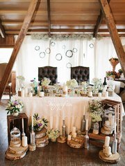 Президиум / Стол молодоженов в Весенняя / Летняя, Рустик от Студия декора и флористики Эндорфин 1