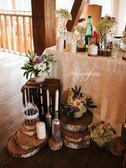 Президиум / Стол молодоженов в Весенняя / Летняя, Рустик от Студия декора и флористики Эндорфин 2