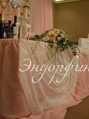 Президиум / Стол молодоженов в Шебби шик, Весенняя / Летняя от Студия декора и флористики Эндорфин 2