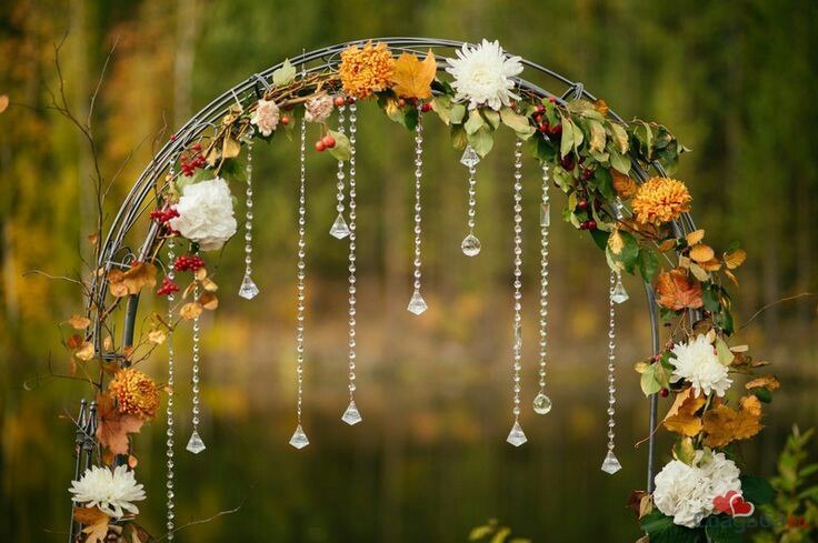 Шебби шик, Рустик, Осенняя в Выездная регистрация, На веранде, Природа, Ресторан / Банкетный зал от Студия декора и флористики Эндорфин 6