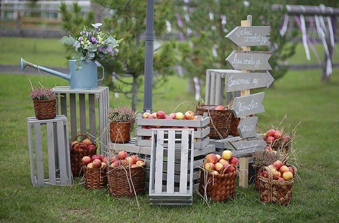 Шебби шик, Рустик, Осенняя в Выездная регистрация, На веранде, Природа, Ресторан / Банкетный зал от Студия декора и флористики Эндорфин 19