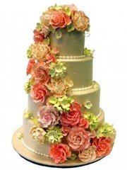 Мастика, Крем / Сливки Трехъярусные 1 от Кондитерская Boutique cakes