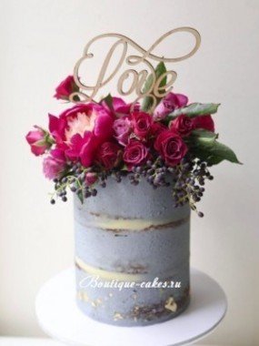 Голый торт Одноярусные 1 от Кондитерская Boutique cakes