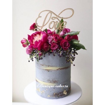 Голый торт Одноярусные 1 от Кондитерская Boutique cakes