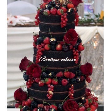 Голый торт Многоярусный 1 от Кондитерская Boutique cakes