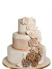 Мастика, Крем / Сливки Трехъярусные 1 от Кондитерская Boutique cakes