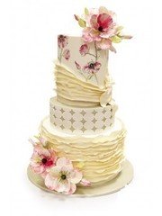 Мастика, Крем / Сливки Трехъярусные 1 от Кондитерская Boutique cakes