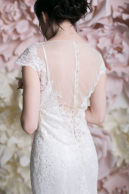 Свадебное платье Лакрес. Силуэт Рыбка. Цвет Белый / Молочный. Вид 6