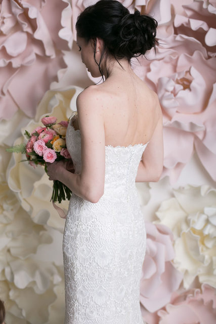 Свадебное платье Мерджори. Силуэт Рыбка. Цвет Белый / Молочный. Вид 9