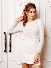 Свадебное платье Аврил. Силуэт Рыбка. Цвет Айвори / Капучино. Вид 2