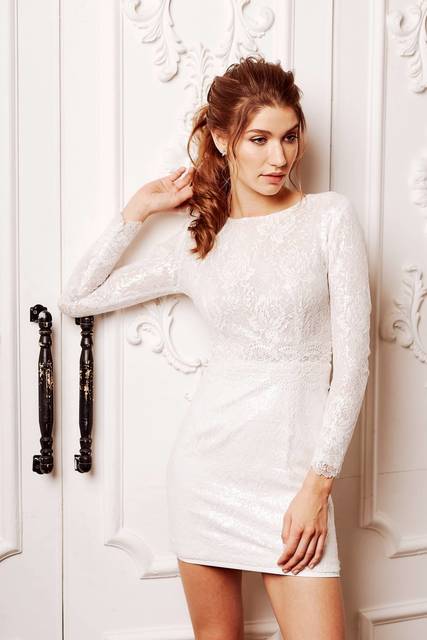 Свадебное платье Аврил. Силуэт Рыбка. Цвет Айвори / Капучино. Вид 2