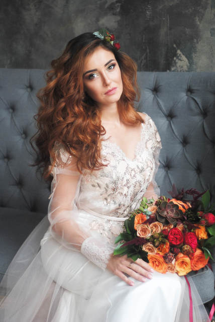 Свадебное платье Грация. Силуэт А-силуэт. Цвет Белый / Молочный. Вид 6