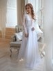 Свадебное платье Лейла. Силуэт А-силуэт. Цвет Белый / Молочный. Вид 1