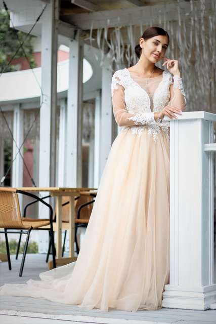 Свадебное платье Орабель 1. Силуэт filter_ silhouette. Цвет filter_colour. Вид 3