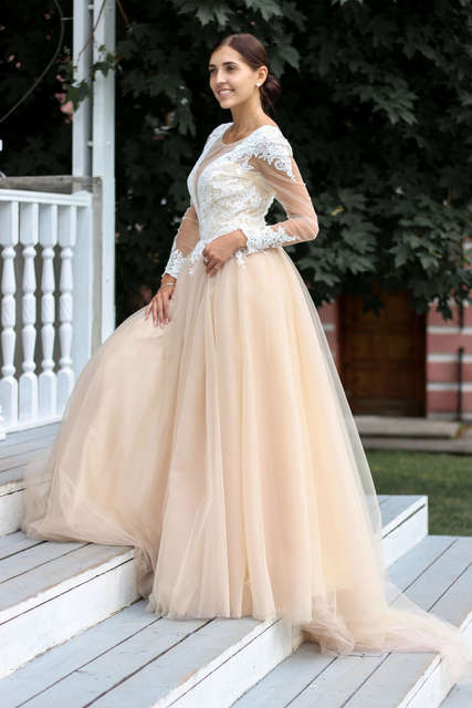 Свадебное платье Орабель 1. Силуэт filter_ silhouette. Цвет filter_colour. Вид 4