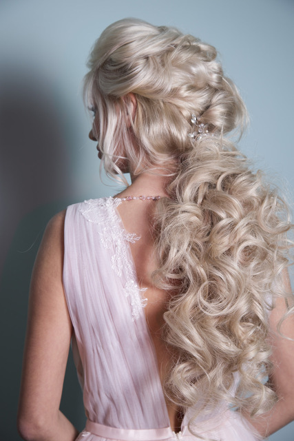 Свадебное платье София. Силуэт А-силуэт. Цвет Айвори / Капучино, оттенки Розового. Вид 12