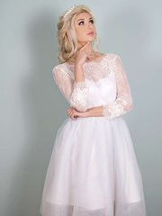 Свадебное платье Рада. Силуэт А-силуэт. Цвет Белый / Молочный. Вид 2