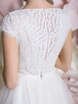 Свадебное платье Джинет. Силуэт А-силуэт. Цвет Белый / Молочный. Вид 4