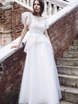 Свадебное платье Амели. Силуэт А-силуэт. Цвет Белый / Молочный. Вид 1