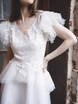 Свадебное платье Амели. Силуэт А-силуэт. Цвет Белый / Молочный. Вид 4
