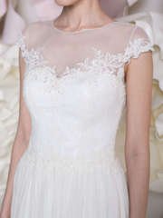 Свадебное платье Вивьен. Силуэт Прямое. Цвет Белый / Молочный. Вид 1