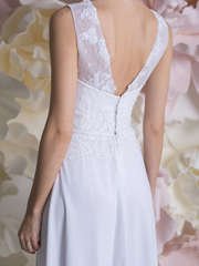 Свадебное платье Габриелла. Силуэт Прямое. Цвет Белый / Молочный. Вид 2