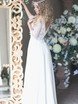 Свадебное платье Лунет. Силуэт А-силуэт. Цвет Белый / Молочный. Вид 6