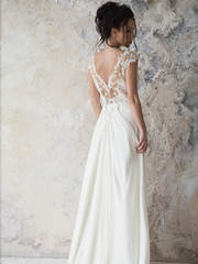 Свадебное платье Сильвия. Силуэт А-силуэт. Цвет Белый / Молочный. Вид 2