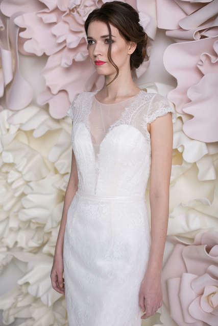 Свадебное платье Мариз. Силуэт Прямое. Цвет Белый / Молочный. Вид 2