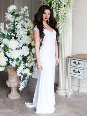 Свадебное платье Оливи. Силуэт Рыбка. Цвет Белый / Молочный. Вид 2