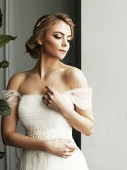 Свадебное платье Роси. Силуэт Рыбка. Цвет Белый / Молочный. Вид 1