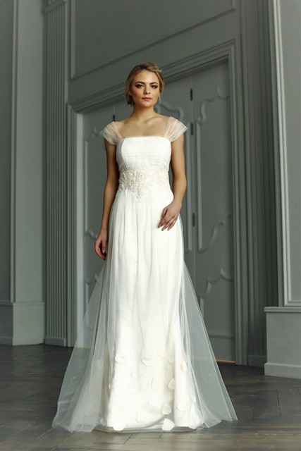 Свадебное платье Роси. Силуэт Рыбка. Цвет Белый / Молочный. Вид 5