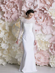 Свадебное платье Флави. Силуэт Рыбка. Цвет Белый / Молочный. Вид 1