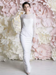 Свадебное платье Флави. Силуэт Рыбка. Цвет Белый / Молочный. Вид 2