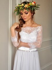 Свадебное платье Элли. Силуэт Прямое. Цвет Белый / Молочный. Вид 2