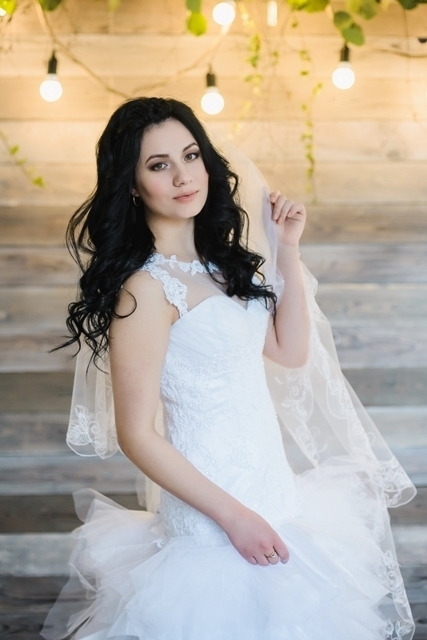 Свадебное платье 091. Силуэт Пышное, А-силуэт. Цвет Белый / Молочный. Вид 3