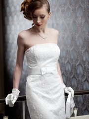 Свадебное платье 126. Силуэт Рыбка. Цвет Белый / Молочный. Вид 2