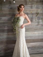 Свадебном платье 201. Силуэт Рыбка. Цвет Белый / Молочный. Вид 1